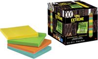 3M Memoblok Post-it Extreme EXT12M 76x76mm 4 kleuren assorti