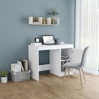 vidaXL Bureau 100x50x76 cm spaanplaat wit