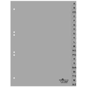 Durable 651010 Tab-Register Alphabetischer Registerindex Polypropylen (PP) Grau