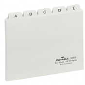 Durable 366002 Tab-Register Alphabetischer Registerindex PVC Weiß