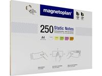 magnetoplan Plaknotitie Static Notes 297 mm x 210 mm Wit, Geel, Groen, Roze, Oranje 250 stuk(s)
