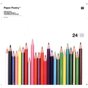 Rico Design Paper Poetry Buntstifte im Metalletui 24 Stück