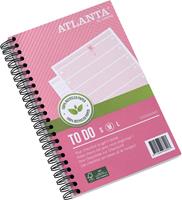 Atlanta by Jalema notitieboekje To Do 'Tropical' ft 125 x 195 mm, 200 bladzijden, pak van 2 stuks