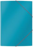 Leitz Cosy elastomap met 3 kleppen, uit karton, ft A4, blauw