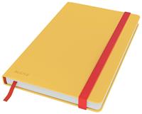 Leitz Cosy notitieboek met harde kaft, voor ft A5, gelijnd, geel