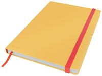 Leitz Cosy notitieboek met harde kaft, voor ft B5, geruit, geel