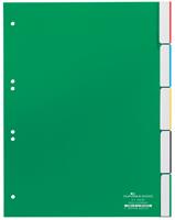 durable Tabbladen Met Gelaste Tabs en Insteekkaartjes 6220 A4 5 tabs 6-gaats Groen Blanco