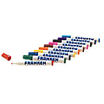 franken Whiteboard marker Rond 6 mm Paars, Zwart, Blauw, Lichtblauw, Rood, Geel, Roze, Groen, Bruin, Oranje 10 Stuks
