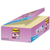 post-it Super Sticky Notes 47,6 x 47,6 mm Canary Yellow Geel 90 Vellen Voordeelpak 21 + 3 GRATIS
