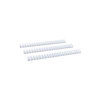 Renz Plastikbinderücken 17190021 weiß US-Teilung 21 Ringe auf A4 160 Blatt 19mm 50 Stück