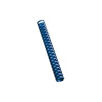 Renz Plastikbinderücken 17280321 blau US-Teilung 21 Ringe auf A4 250 Blatt 28mm 25 Stück