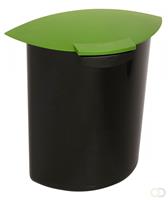 Afvalbak Inzet 6 liter met deksel, Groen