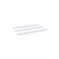Renz Plastikbinderücken 17140021 weiß US-Teilung 21 Ringe auf A4 110 Blatt 14mm 100 Stück