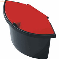 helit Binnenbak Kunststof Zwart, rood 27,5 x 13,2 x 18 cm Pak van 5