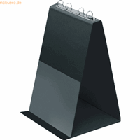 VELOFLEX Tisch-Flipchart A4-hoch 4-Ringe schwarz 10 Hüllen
