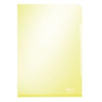 LEITZ zichtmap Premium 4153, A4, glad, 100 stuks, geel