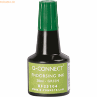 Q-CONNECT stempelinkt, flesje van 28 ml, groen