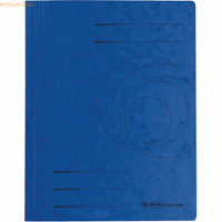 Herlitz Schnellhefter 1090 A4 intensiv blau 355g Karton kaufmännische Heftung / Amtsheftung bis 250 Blatt
