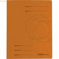 Herlitz Schnellhefter 1090 A4 intensiv orange 355g Karton kaufmännische Heftung / Amtsheftung bis 250 Blatt