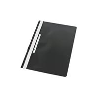 Soennecken Schnellhefter 1424 A4 schwarz PVC Kunststoff kaufmännische Heftung mit Abheftlochung bis 150 Blatt