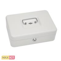 Wedo Cash box, size 3. Kleur van het product: Wit. Maat: 7,62 cm (3"), Afmetingen (BxDxH): 250 x 180 x 90 mm"