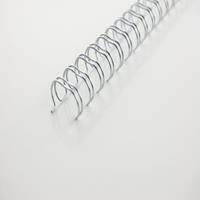 GBC Drahtbinderücken WireBind 47901E weiß 3:1 34 Ringe auf A4 35 Blatt 5mm 100 Stück