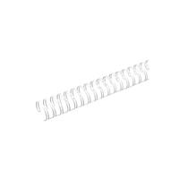 Renz Drahtbinderücken Ring Wire 321430023 weiß 2:1 23 Ringe auf A4 120 Blatt 14,3mm 50 Stück
