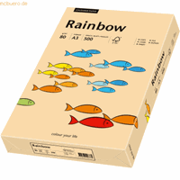 Rainbow Coloured Paper lachs pastell A3 80g Kopierpapier 500 Blatt