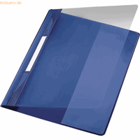 Leitz Schnellhefter Exquisit 4194 A4+ überbreit blau PVC Kunststoff kaufmännische Heftung bis 250 Blatt