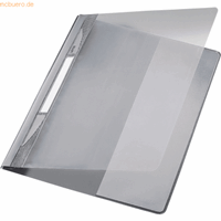 Leitz Schnellhefter Exquisit 4194 A4+ überbreit grau PVC Kunststoff kaufmännische Heftung bis 250 Blatt