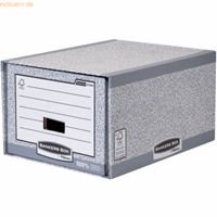 Fellowes Schubladen-Archivbox für A4 grau/weiß 330x290x535 Karton