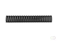 GBC Plastikbinderücken CombBind 4028186 schwarz US-Teilung 21 Ringe auf A4 390 Blatt 45mm 50 Stück