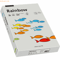 Rainbow Coloured Paper grau A3 80g Kopierpapier 500 Blatt