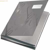 LEITZ design-vloeiboek 5745, 18 waaiers, karton, grijs