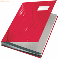 LEITZ design-vloeiboek 5745, 18 waaiers, karton, rood