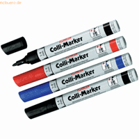 herlitz Permanentmarker Colli-Marker 5er Etui farbig sortiert 1-4mm Rundspitze