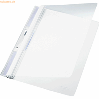 Leitz Schnellhefter Universal 4190 A4 weiß PVC Kunststoff kaufmännische Heftung mit Abheftlochung bis 250 Blatt