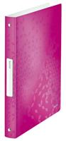 LEITZ 4258-00-23 4Ringe Ringbuch A4 Wow pink metallic