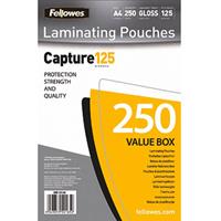 Fellowes 5314901 Value Pack A4 Laminierfolien 2 x 125 mic glänzend 250 Stück