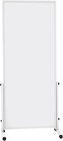 Fahrbares Whiteboard MAULsolid easy2move, Stahlblech, weiß beschichtet, magnethaftend B 750-1000 x H 1800 mm