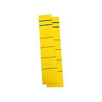Rugetiket, rugbreedte 39 mm, zelfklevend, 10 stuks, geel