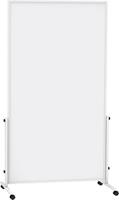 Fahrbares Whiteboard MAULsolid easy2move, Stahlblech, weiß beschichtet, magnethaftend B 750-1000 x H 1800 mm