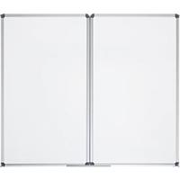 Whiteboard-Klapptafel MAULstandard, grau kunststoffbeschichtet, magnethaftend, 2 Flügel, B 1500 x H 1000 mm