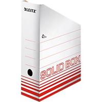Tijdschriftenhouder Leitz Solid 4607 100 mm, A4, 10 stuks, rood