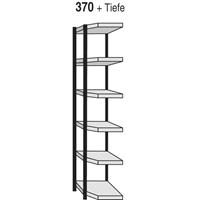 Insteekstelling Stora 100, open hoekkast bouwdeel, 5 legborden, B 370 mm + diepte