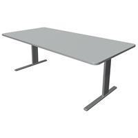 Kerkmann Bureau Unic comfort grijs 200x100cm