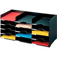 PAPERFLOW sorteerstation, A4, polystyreen, zwart