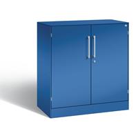 C+P Vleugeldeurkast ASISTO, hoogte 897 mm, breedte 800 mm, 1 legbord, gentiaanblauw/gentiaanblauw