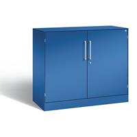 C+P Vleugeldeurkast ASISTO, hoogte 897 mm, breedte 1000 mm, 1 legbord, gentiaanblauw/gentiaanblauw