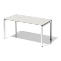 BISLEY Bureautafel CITO, U-onderstel, h x b x d = 740 x 1600 x 800 mm, onderstel wit, blad grijswit